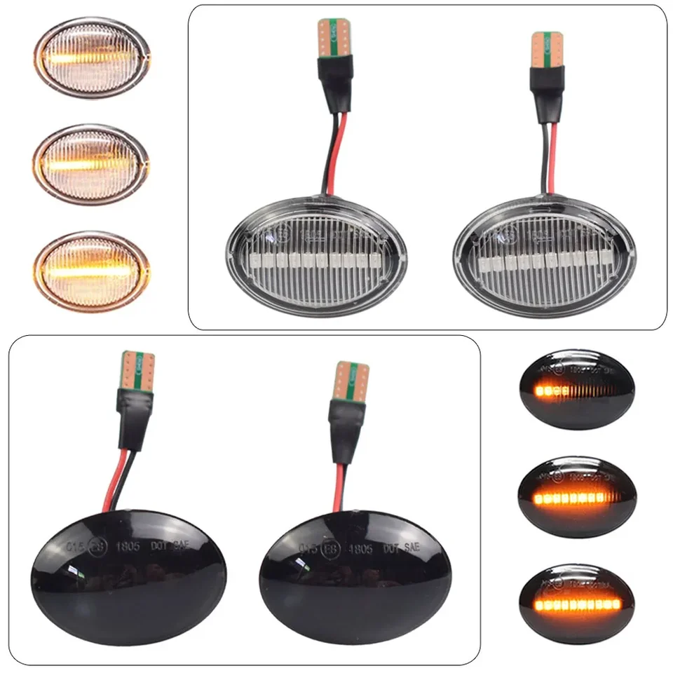 Nslumo Dynamic Led Indicatore di direzione laterale per Fiat