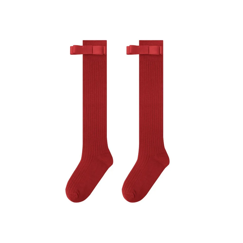Breathable Red Cashmere Winter Compression Socks for Women