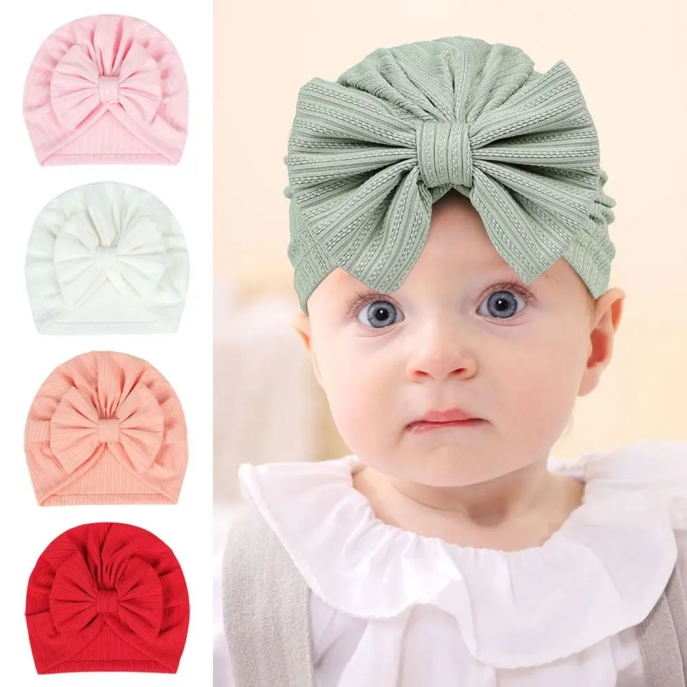 

Cotton Polyester Headband Cute Soft Breathable Toddler Turban Solid Color Newborn Accessories Kids