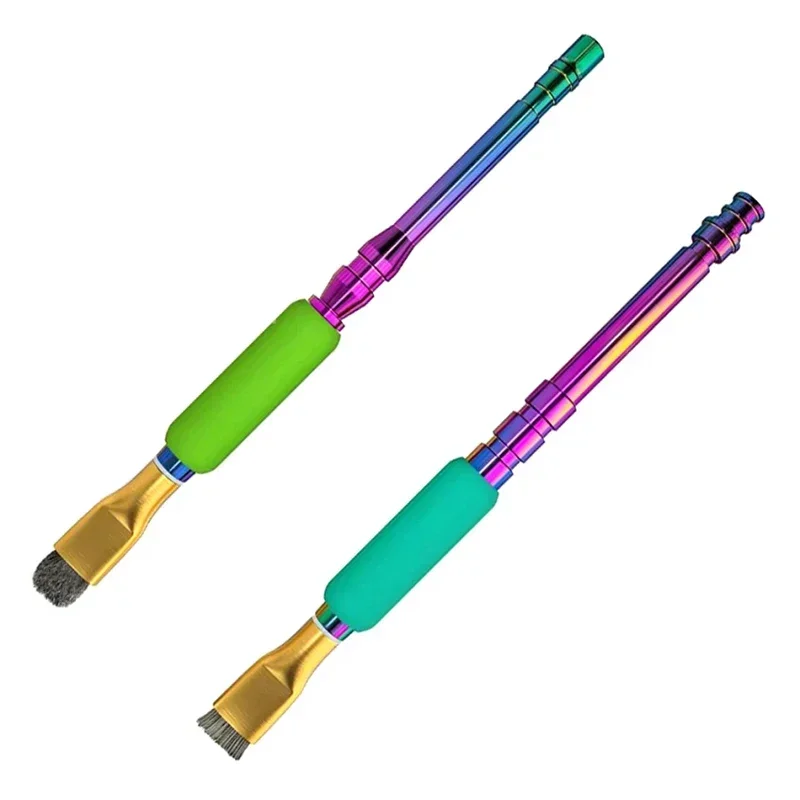 

2Pcs Mijing IC Pad Cleaning Steel / Sideburns Brush Colorful Handle For Phone Motherboard PCB Removal Dust Solder Residu