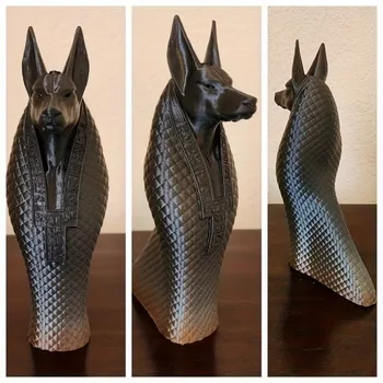 Egyptian God Anubis Statue, 3D Printed Ancient Egyptian Mysterious Guardian God Sculpture, Dog Decorative Statue, Whimsical Design, Office, Living Room, Bedroom Decoration, Dining Room, Modern Home Decoration, Pet Lover Memorial Gift Sculpture, Unique Gift Souvenir, Holiday Gift