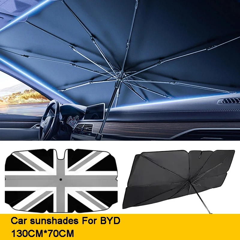 130&times;70CM car windshield sunshades front parasol car For BYD Atto 3 Atto 3 EV Yuan Plus