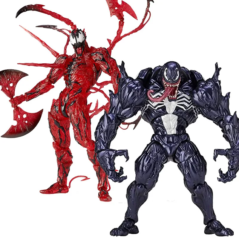 

Marvel Venom Carnage Anime Figure Toys 18cm Movie Venom 2 Carnage Bjd Figure Model Collection Toys Christmas Gift For Children