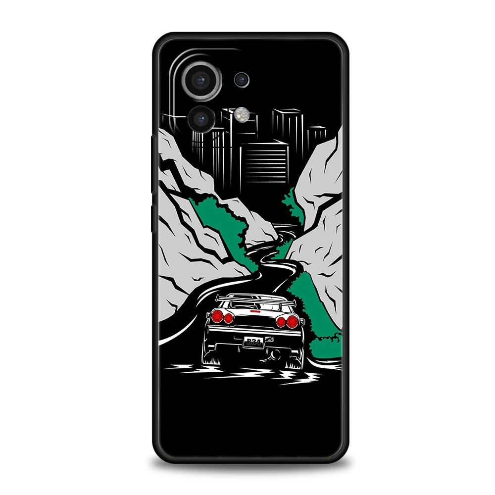 Jdm Autotelefon hülle für xiaomi poco f4 f3 x3 x4 x5 gt nfc m3 m4 11 ultra 12 12t 13 note 10 pro lite 5g silikon abdeckung capas taschen – Detail 7
