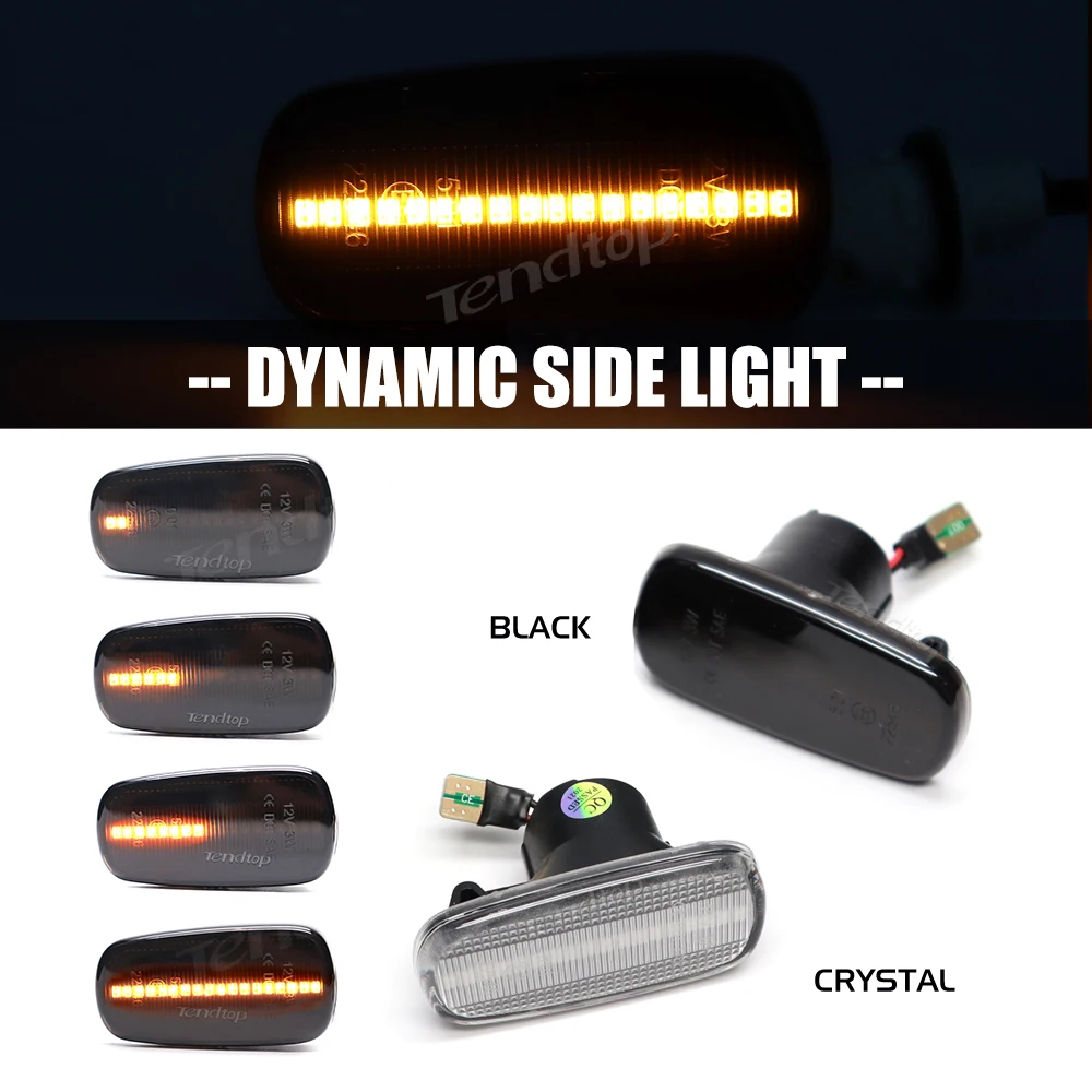 DynamicLEDFlashingTurnSignalSideMarkerLightLampForToyotaPriusKlugerWishRAV4