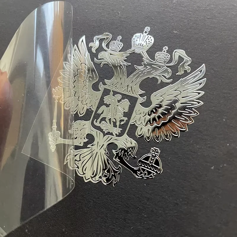 Decorative stickers self adhesive stickers custom stickers Russian personality car sticker double head eagle metal sticker car mobile phone computer