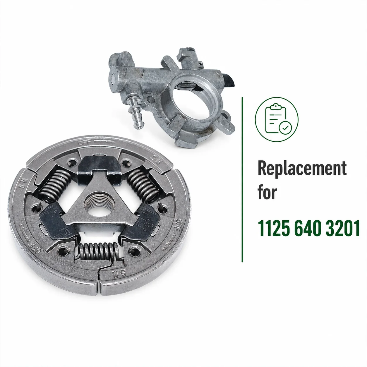 Stihl MS360 MS340 034 036 전기톱 엔진 예비 부품 교체 1125 640 3201 수리 세트용 오일 펌프 클러치 어셈블리 키트