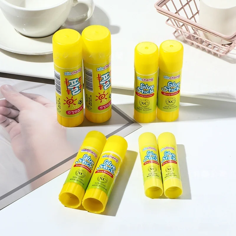 12PCS 흰색 투명 건조 접착제 스틱 학교 사무실 미술 수업 공예품 스크랩북 프로젝트를 위한 안전하고 쉬운 적용 접착제
