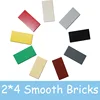 50PCS MOC Assemble Particles 87079 Size 2x4 Bricks Flat Tile Smooth 2*4 Building Blocks DIY Educational Creative Toy for Kids 1