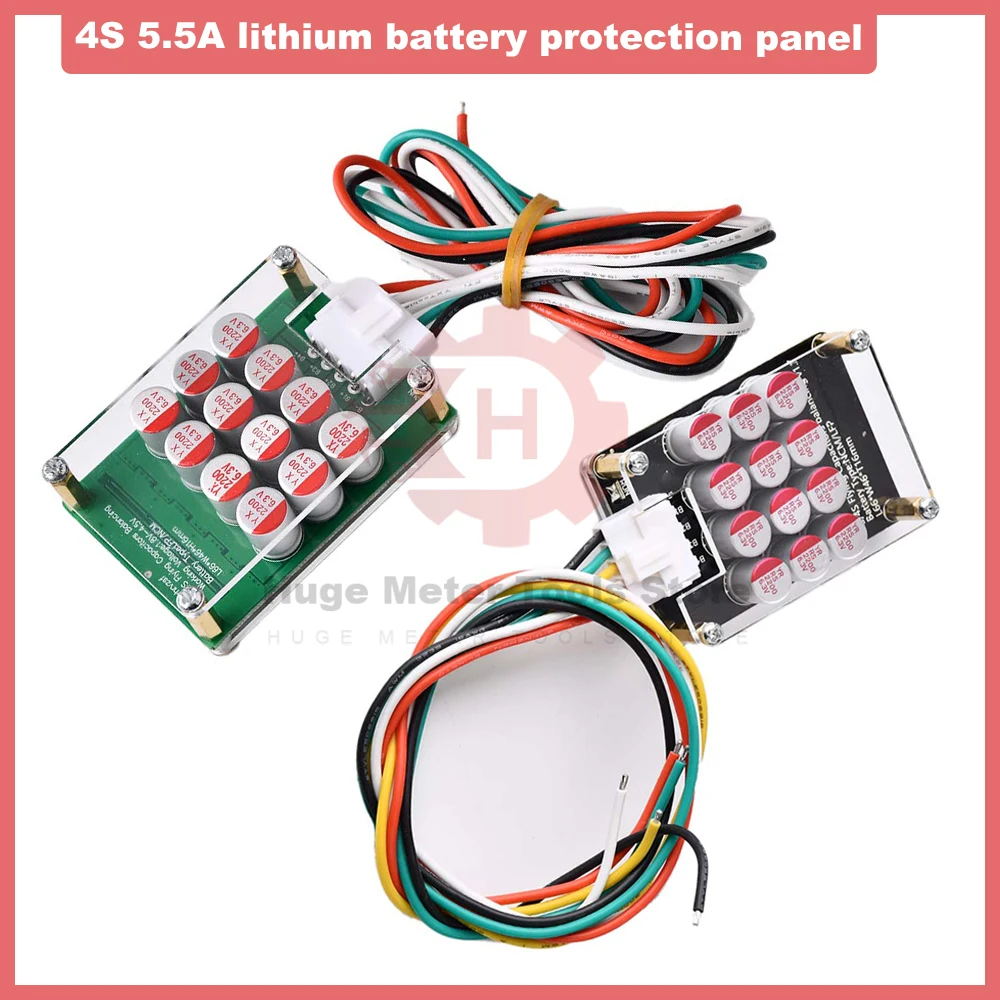 

4S 5.5A BMS Active Balancer Board Li-ion Lifepo4 LTO Battery Capacitor Equalizer Power Transfer Protection Panel with Shell