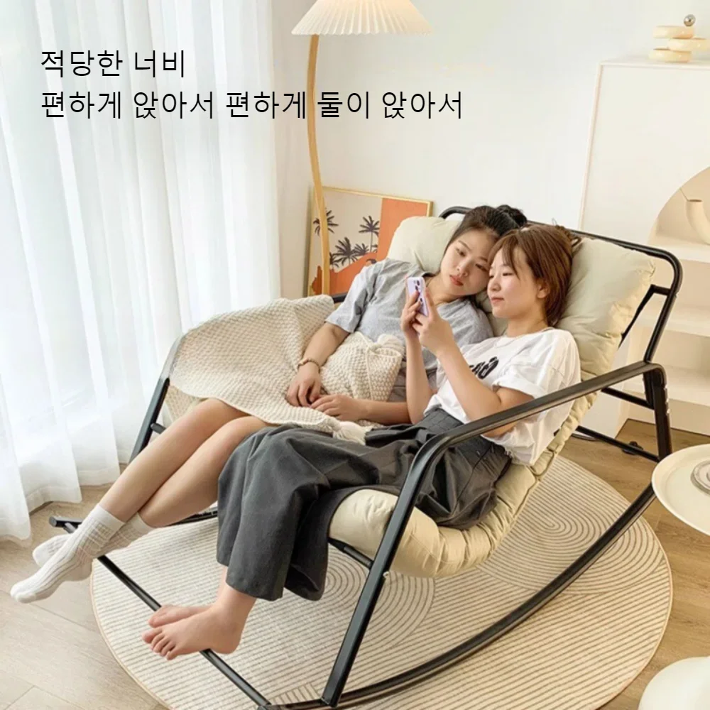 Rocking Chair Lounge Chair Double Rocking Chairs Minimalist Balcony Living Room Recliner Luxury Bedroom Lazy Comfortable Sofas