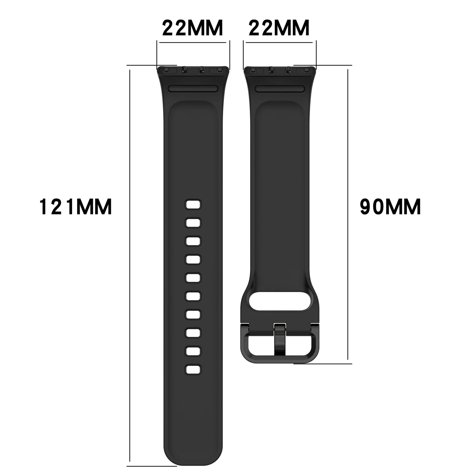 Sport Silicone Strap and Case for Smartwatch - Replacement Watchband and Bracelet Accessories