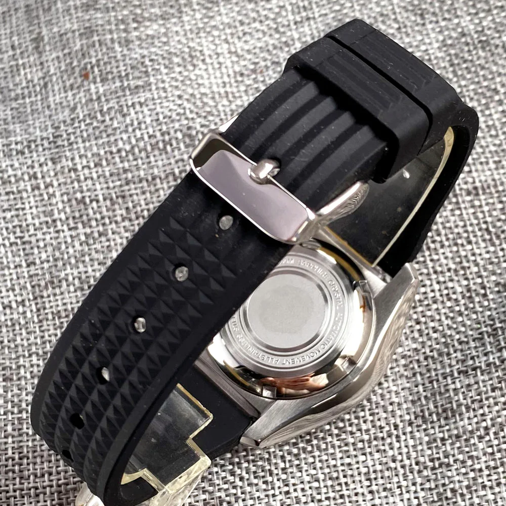 Luxury Tandorio 42.5mm Japan NH35A Sapphire Glass 200M Water Resistant Lume Diver Mechanical Watch Men Blue Dial 3.8 Crown 2023