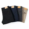 2025 new Men's High Quality Pure Cotton Classic Solid Color Casual Pants Business Stretch Cotton Slim Straight Brand Trousers