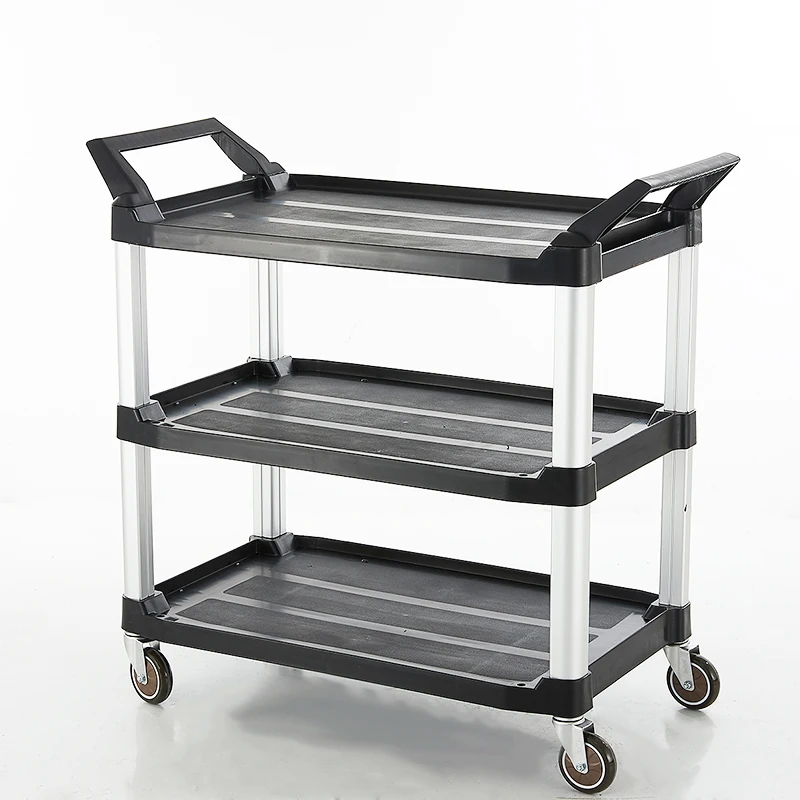Hot Sale Factory prices Hotel Restaurant Kitchen Equipment 3 Tier Plastic Service Cart Food Trolley