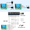 RF Receiver and Wireless Remote Control with A/B button Transmitter 50m 433MHz DC 12V 1CH Relay Module for LED/DIY 5