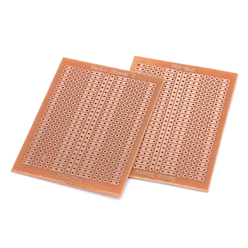 매트릭스 회로 기판용 DIY 프로토타입 종이 PCB 범용 실험, 5x7cm, 10 개