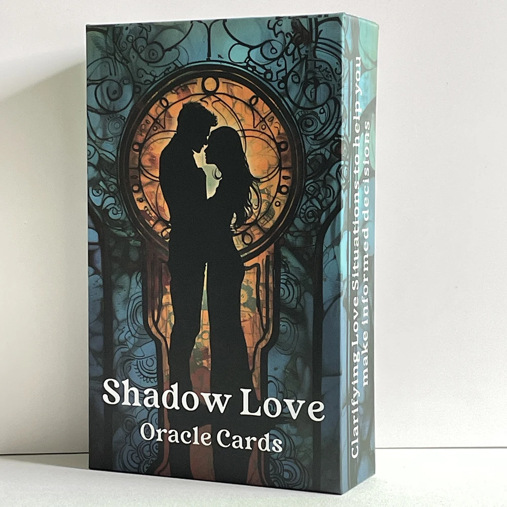 

Shadow Love Oracle Cards 12x7cm 56-cards Tarot Board Deck Fortune Telling Toys in Box 400 GSM Paper Affirmation