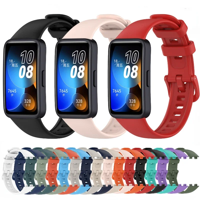 

Silicone Strap for Huawei Band 8 Belt SmartWatch Wristband Watchband Replacement Bracelet Accessories for Huawei Band 8 Correa