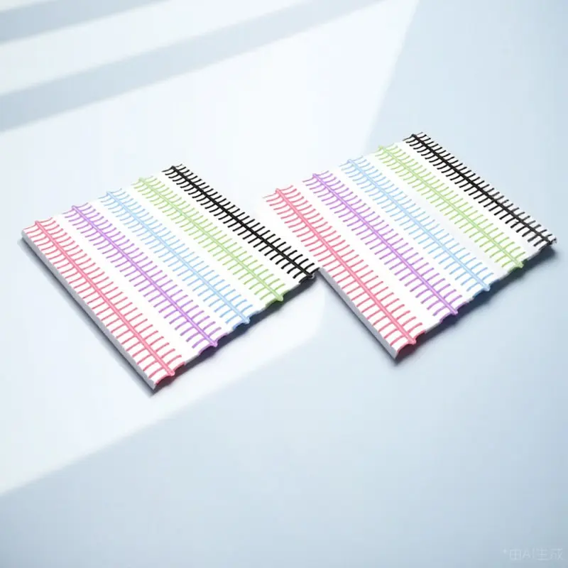 10Pcs 간편한 사용을 위한 루스리프 바인더 링 DIY 노트북 바인딩 메모장 주최자를 위한 강력한 플라스틱 노트북 바인더 링