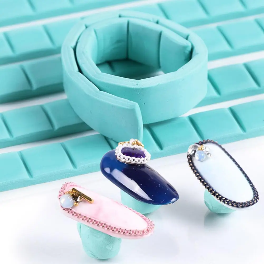 Nail Art Clay 96 Grids Good Stickiness Flexible Reusable Removable Nail Adhesive Glue Clay Sticky Tack Putty Nail Salon Supply 5