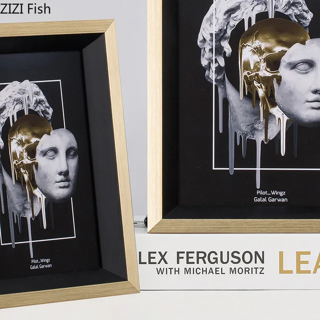 Arany Szegély Képkeret 6/7 Hüvelykes Aranykeretek Képekhez Modern Dekoráció Családi Portré Keretes Művészeti Díszek - Image 4