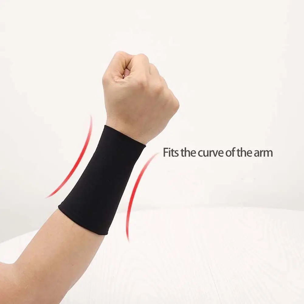 Driving Unisex Solid Color Outdoor Elastic Wrist Cover Ice Silk Sleeves Cycling Arm Sleeves Sports Wristband Sunscreen Wrist
