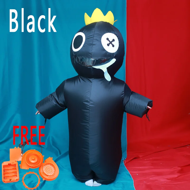 Green Rainbow Friends Costume Inflatable Suit Halloween Carnival Kids Child  Adult Girl Boy Women Men Cosplay Birthday Carnival