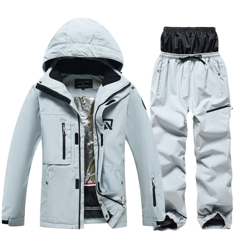 Snow Suit Wear for Men and Women Waterproof Winter Trousers Skiing and Snowboard Overalls Winter Clothing Jacket Pant ski jumpsuit