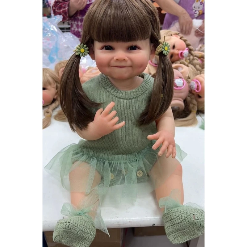 

21-дюймовая кукла Reborns Girl Eye Open Real Life Doll Дети Интерактивная игрушка для ролевых игр