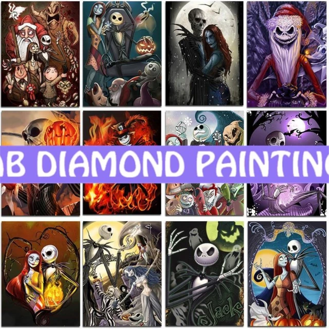 The Nightmare Before Christmas Diamond Painting 5D Disney Diamond  Embroidery Mosaic Jack Skellington Halloween Home Decor Gifts - AliExpress