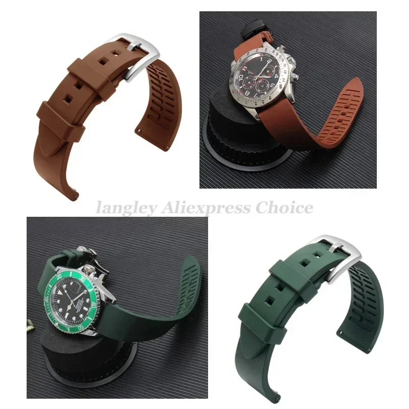 ساعات سيليكون الفرقة Watrproof الأشرطة ل رولكس الم...