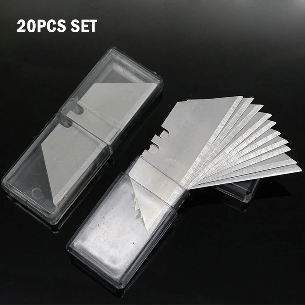 10/20Pcs Trapezoidal Blade Replacement Blade For Art Craft Cutter Tool Multitool Knife Carbon Steel Cutting blade Tools