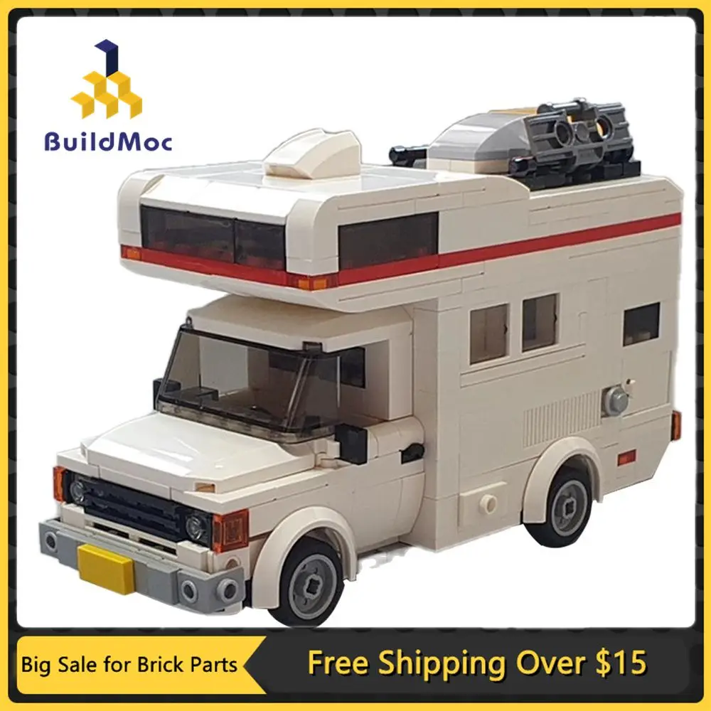 

MOC Transit MK2 Camping Truck Building Block Kit Car Vehicle Brick Model Collection Toy Kids Birthdays Christmas Gift Brain Game