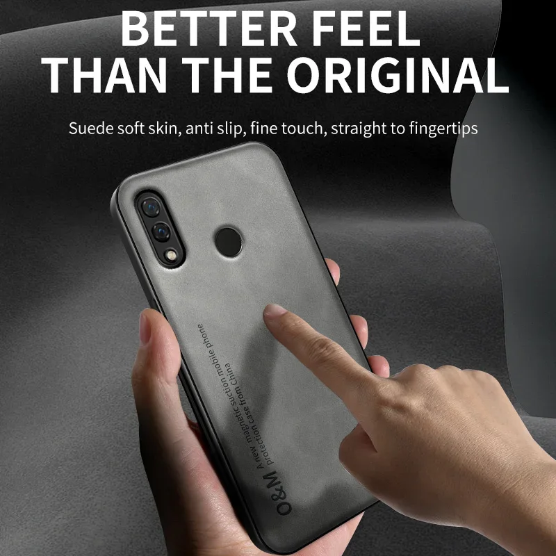 Deluxe Magnetic Leather Phone Case with Built-in Magnet and Soft Cover