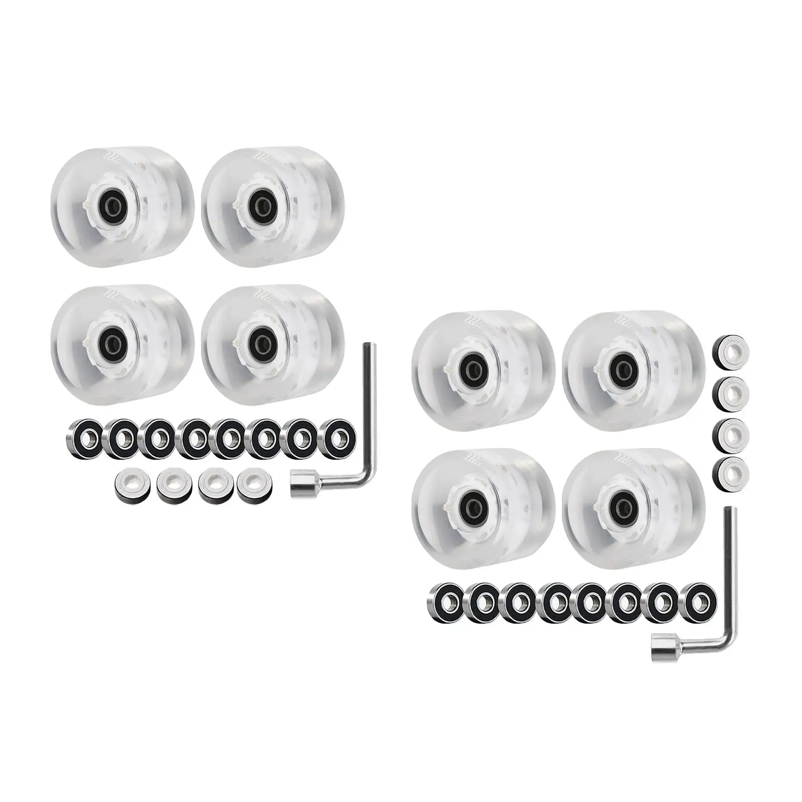 4개의 바퀴 58x32mm 프리미엄 스케이트보드 스트리트 PU 608RS 경도(야외용)