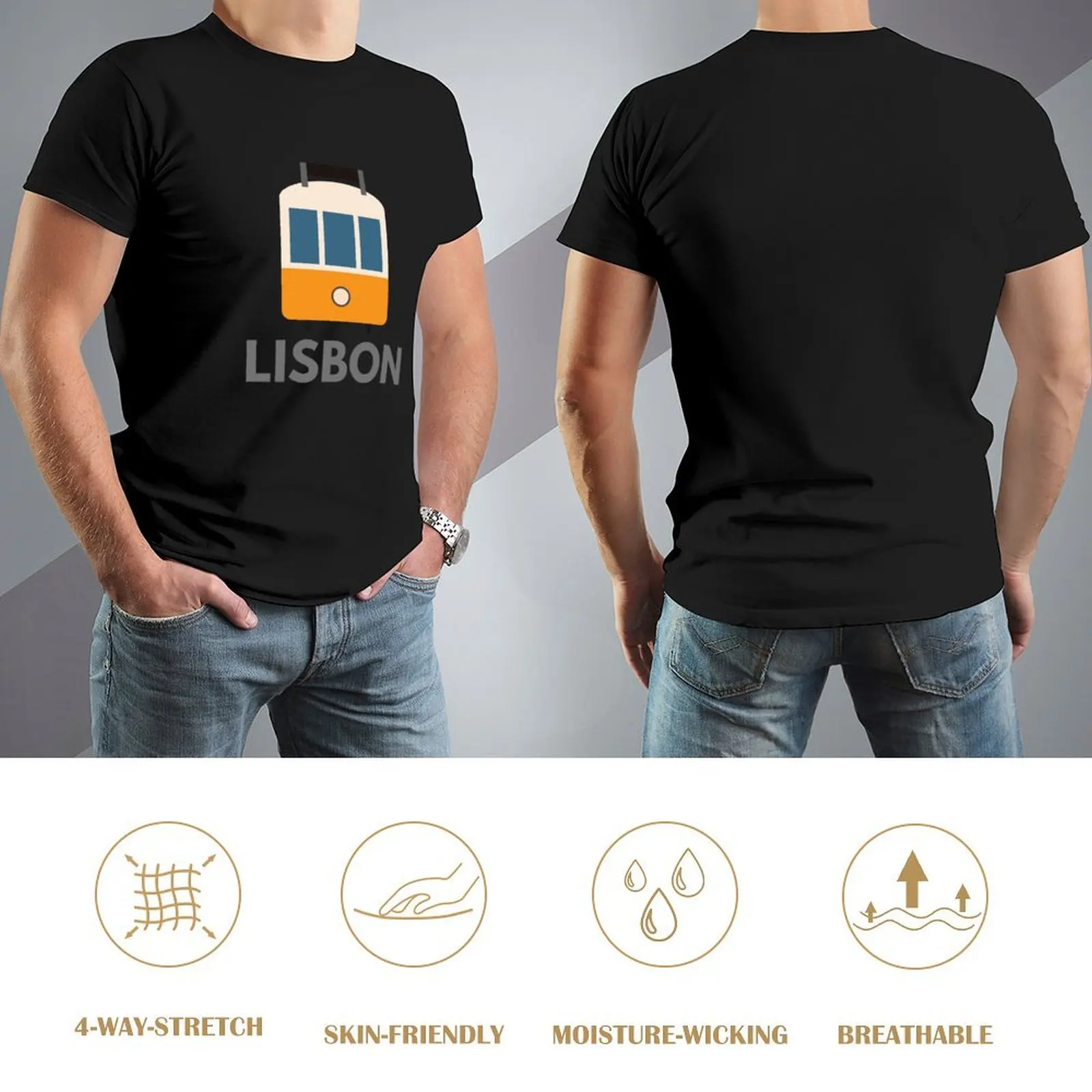 Se7c1863734d5428c8d86c5d3358d2674s Camiseta Oversized Lisboa Tram — Personalizada Masculina Portugal