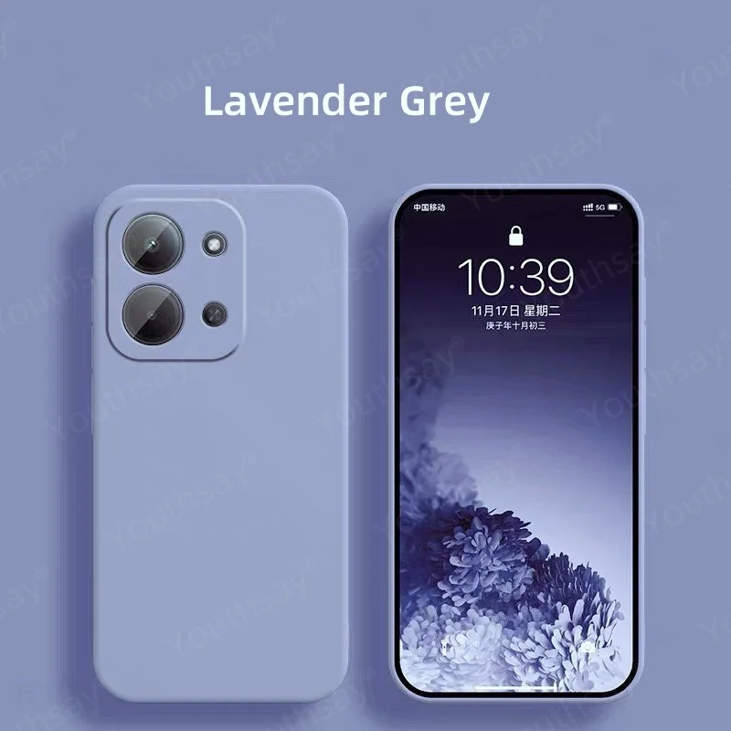 Luxury Soft Liquid Silicone Phone Case with Original TPU Back