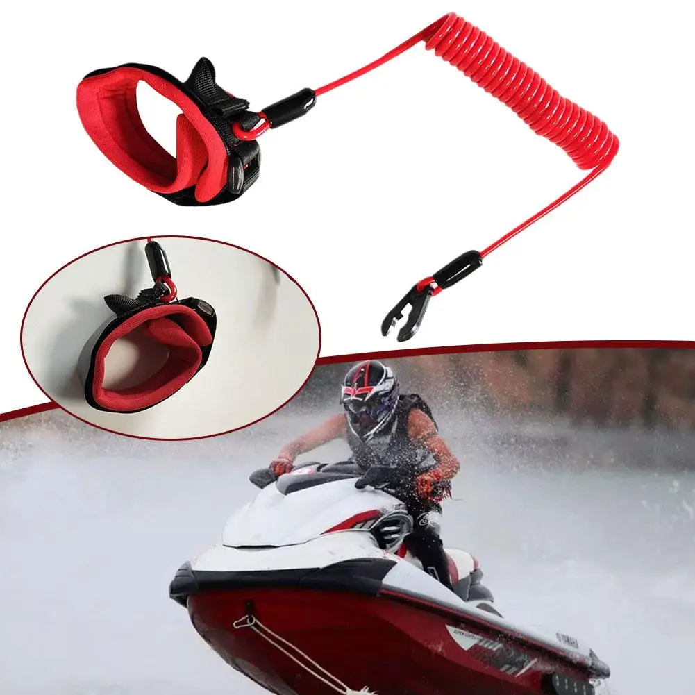 SeaDoo Safety Tether Replacement Jet Ski Safety Tether Key Lanyard -  Perfect Replacement For SeaDoo GTR & Spark Models Ski Key