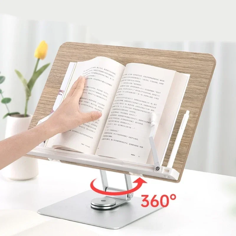 

Регулируемый держатель для ноутбука, книга для чтения, 360 запасная подставка для планшетов, складной учебник, Прямая поставка, поворотная книжка