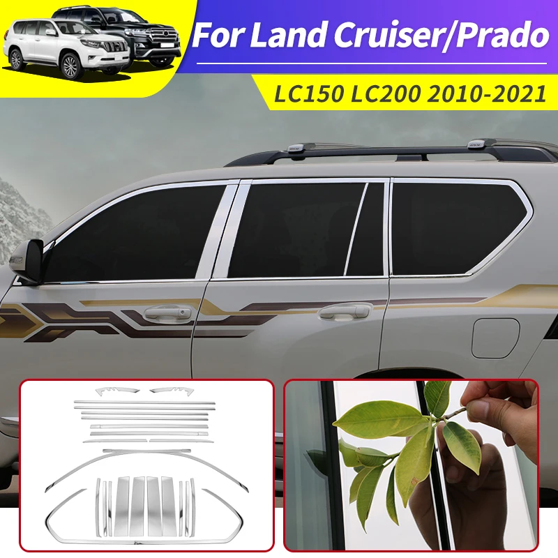 

For 2010-2021 Toyota Land Cruiser Prado120 150 Fj150 Lc150 2020 2019 2018 Window Decoration Body Sequins Appearance Modification