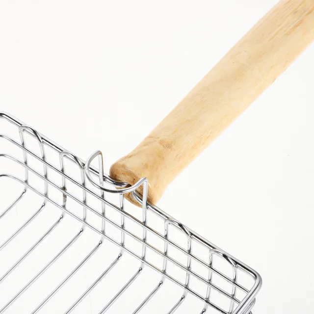 Stainless Steel Cat Litter Scoop Fine Sifting Mesh Large Heavy Duty Efficient Cleaning Comfortable Grip Cat Litter Scoop Set 4