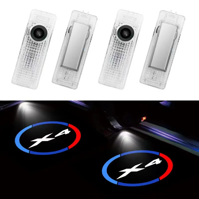 

2x Led Accessories Car Door LightLaser Projector Welcome Lamp Welcome Light Ghost for X4 F26 G02 F98 Car Accessories