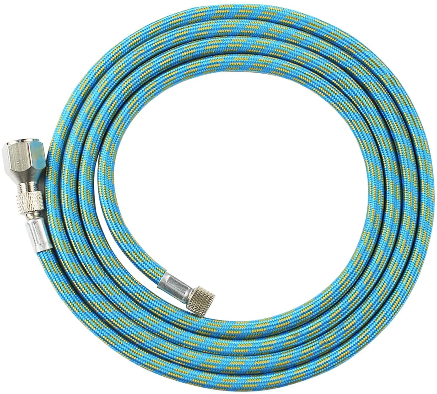 

JOYSTAR 6' FT 1.8M Braided Airbrush Air Hose 1/8"Male-1/8"Male(1/4"Female) Adaptor Fitting Hose for Most Airbrush Kit