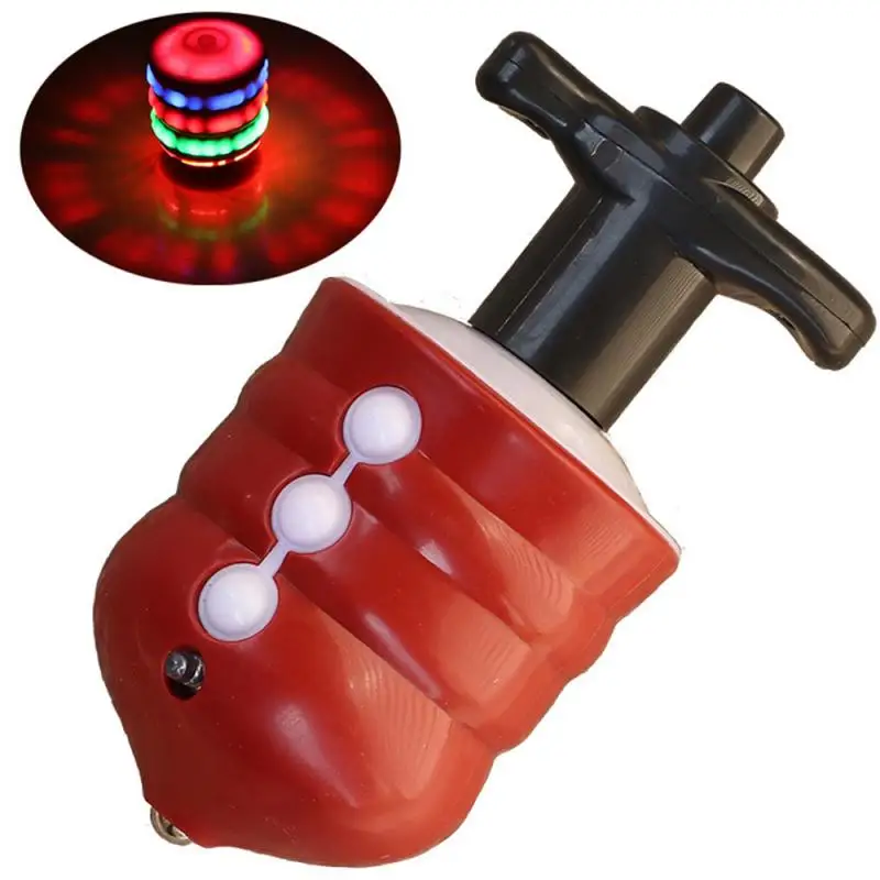 Spinning Top Colorful Flash LED Light Laser Music Gyroscope Children's Wood Luminous Hand Spiner Classic Toys Kid Christmas Gift - 5