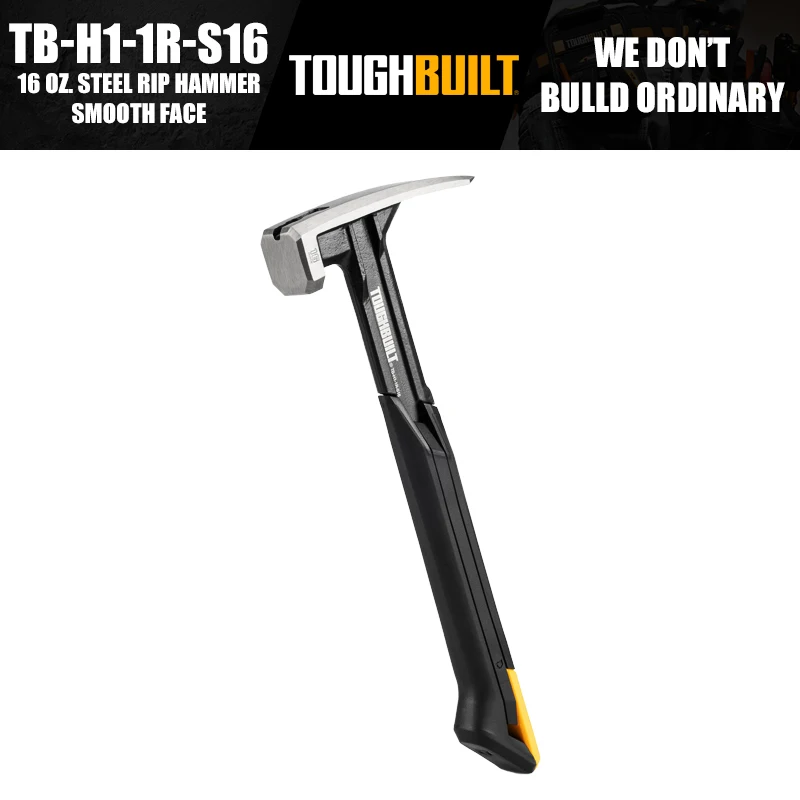 ToughBuilt TB-H1-1R-S16 TB-H1-1R-S18 16 OZ./18 OZ. Steel Rip Hammer - Smooth Face Hand Tools Accessories