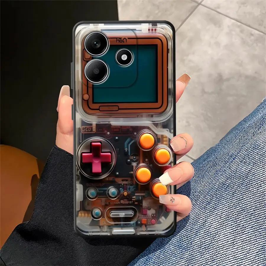 Retro Game Console Black Soft Phone Cover Case