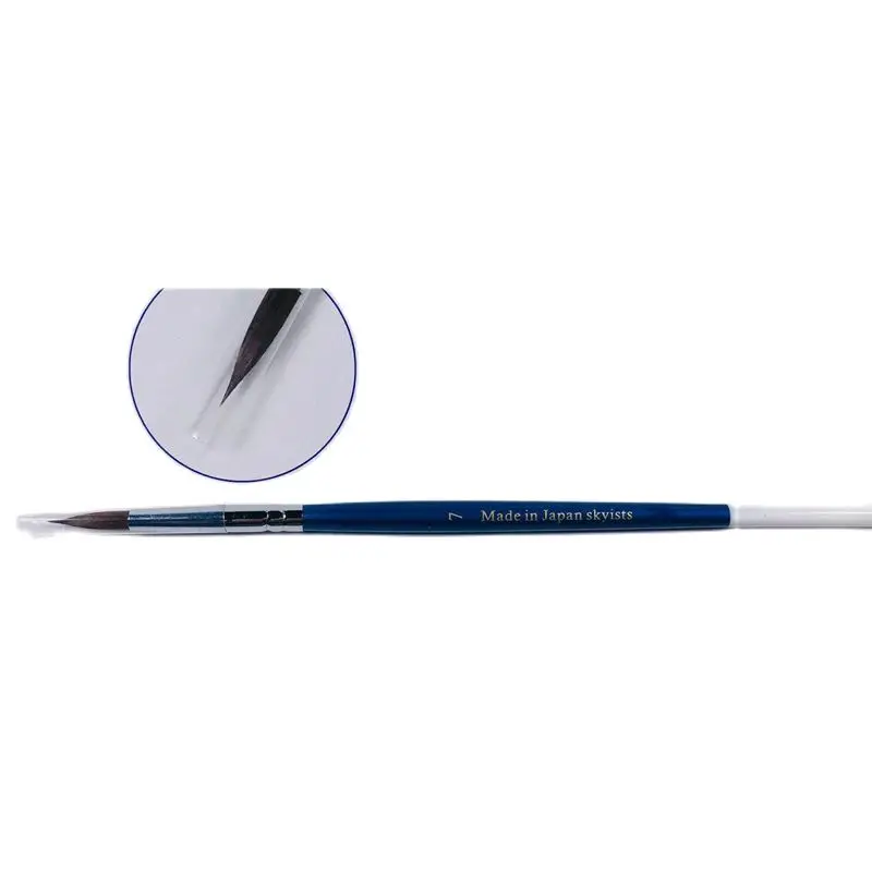

#7 Dental Porcelain Lab Brush Pen Tooth Enamel Porcelain Denture Brushes Blue