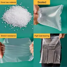 

100Pcs/Set Zipping Bag Leak-proof Zipper Design Portable Fresh Keeping Freezer Pouch for Home