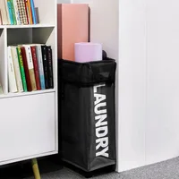 Laundry Basket with Wheels Large Capacity Yoga Mat Storage Basket Multifunctional Foldable Waterproof Dirty Clothes Storage Bag 4
